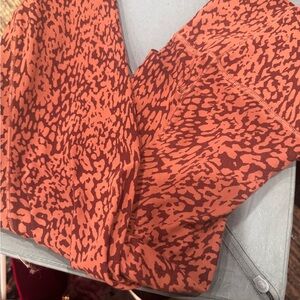 Athleta cheetah print leggings. Barely. Worn  not my style. VGUC